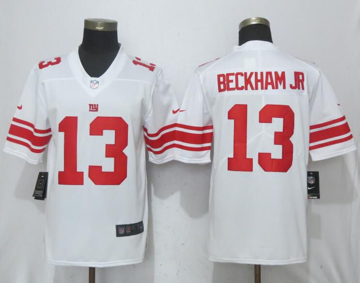 Men New York Giants 13 Beckham jr White Vapor Untouchable Nike Limited Player NFL Jerseys